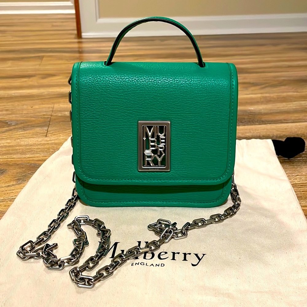 Mulberry Square Sadie Bag in Lawn Green